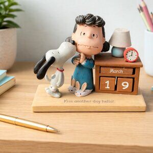 Hallmark Peanuts Lucy Snoopy Perpetual Calendar Kiss Another Day Hello 2013